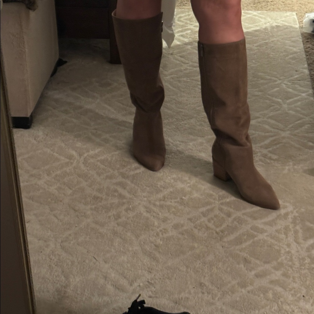 Franco Sarto Tan Knee-High Boots - Picture 8 of 9